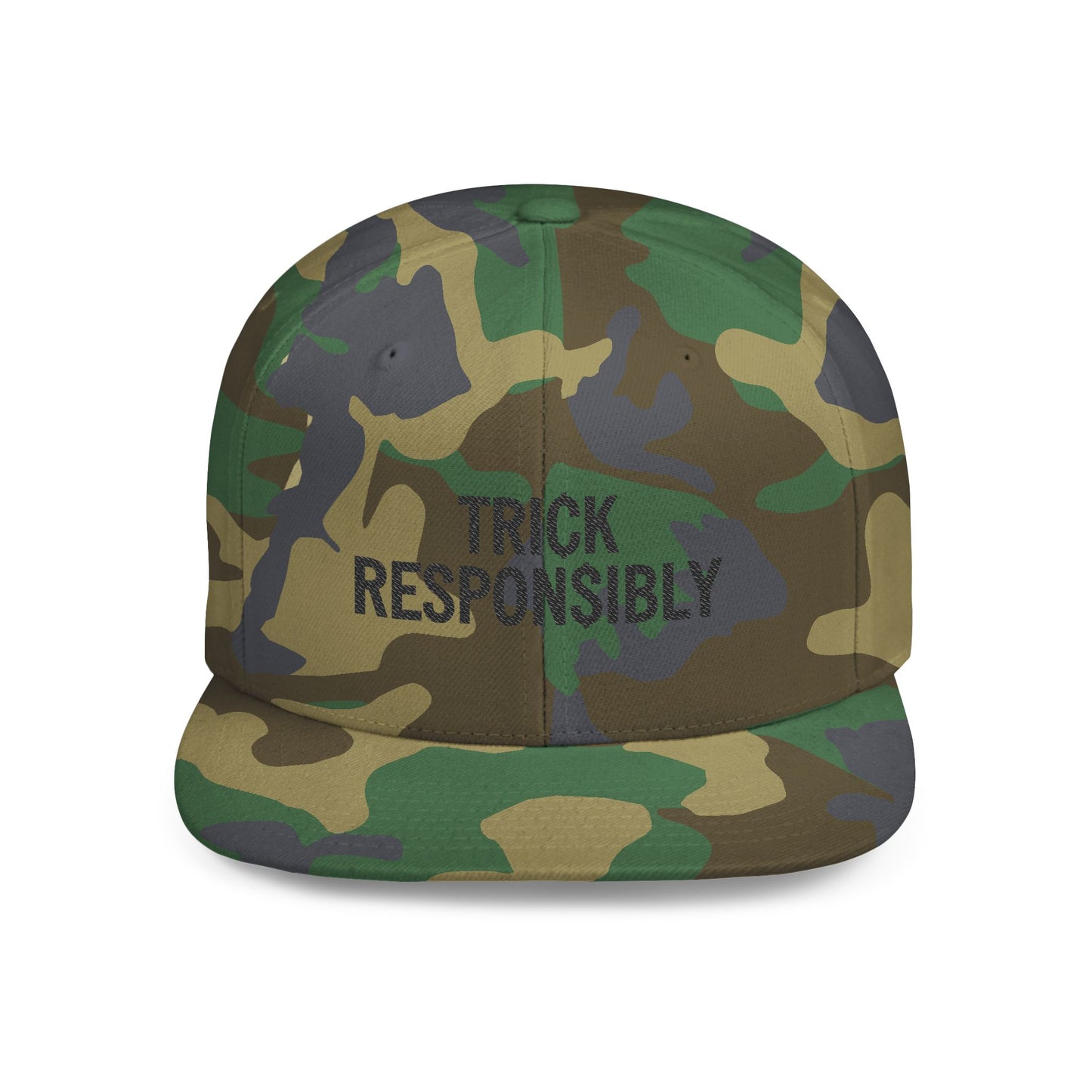 Trick Responsibly Flat Bill Snapback Hat | Cool Gift for Halloween, Trendy Streetwear, Adjustable Cap, Casual Style, Perfect for Any [...]
