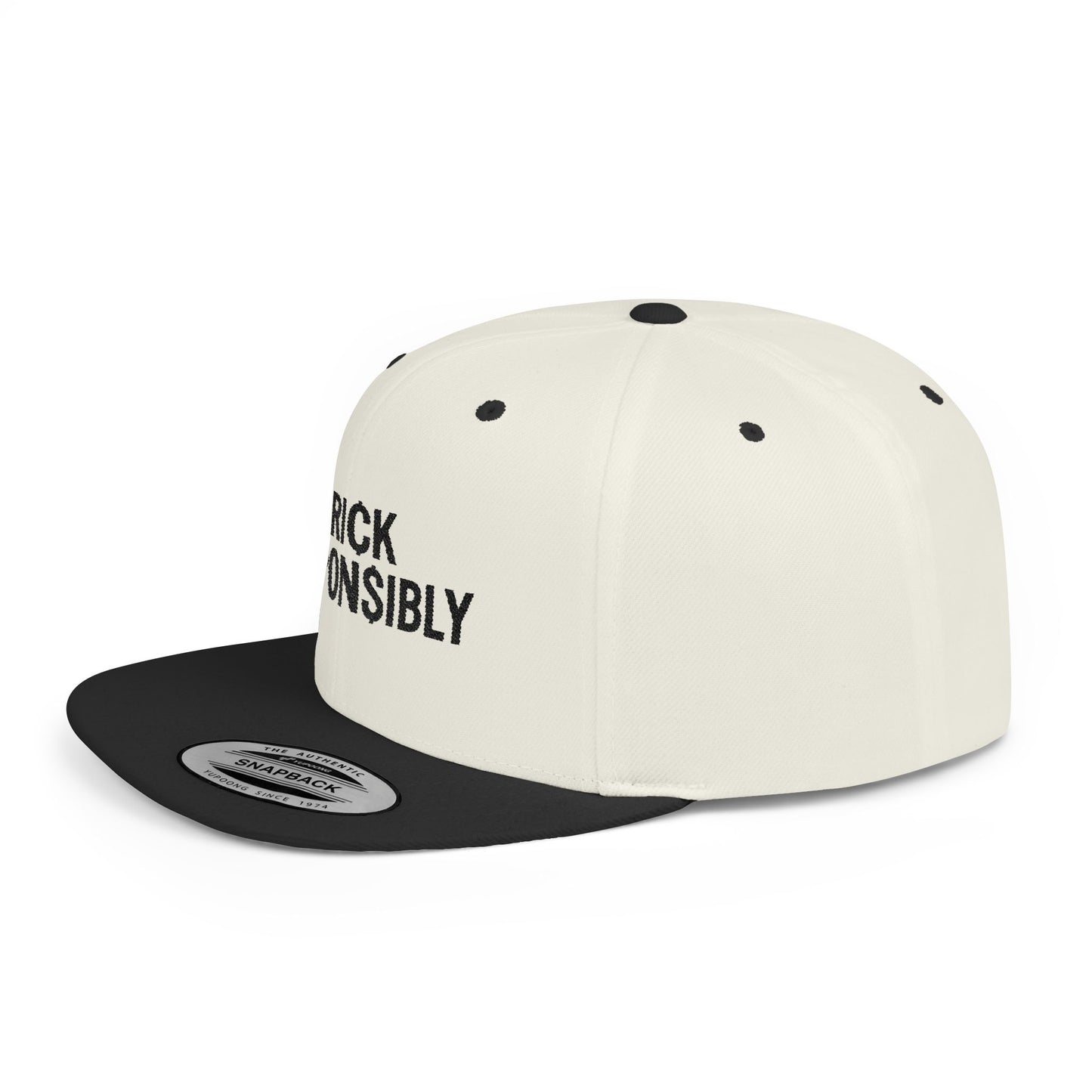 Trick Responsibly Flat Bill Snapback Hat | Cool Gift for Halloween, Trendy Streetwear, Adjustable Cap, Casual Style, Perfect for Any [...]